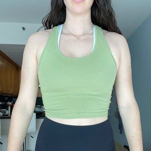 Green Crop Top